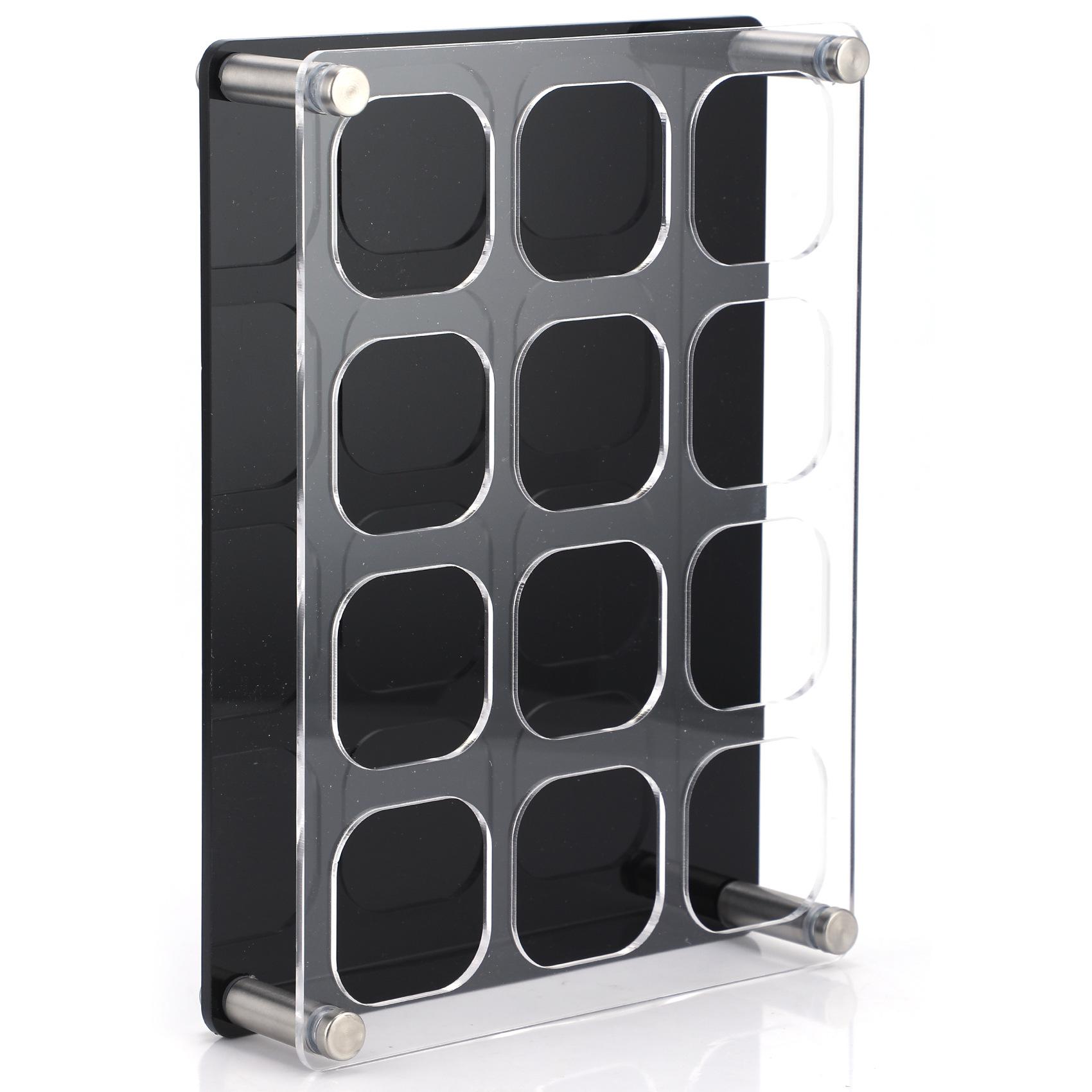 

Cleary Подставка для стаканов-пулек Бар KTV Подставка для пивных стаканов Подставка для стаканов для байцзю Подставка для стаканов для иностранного вина Одна подставка для стаканов 12 подставок для стаканов-вонтон прозрачный черный