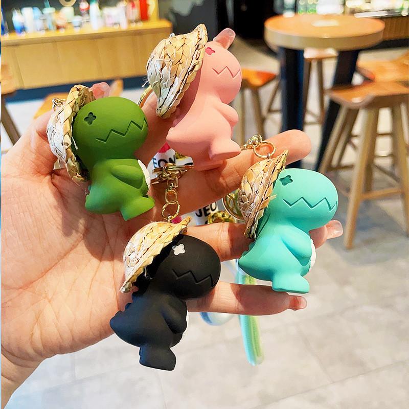 Adorable Cartoon Dinosaur Keychain In Eye-catching Colors Ideal For All Occasions