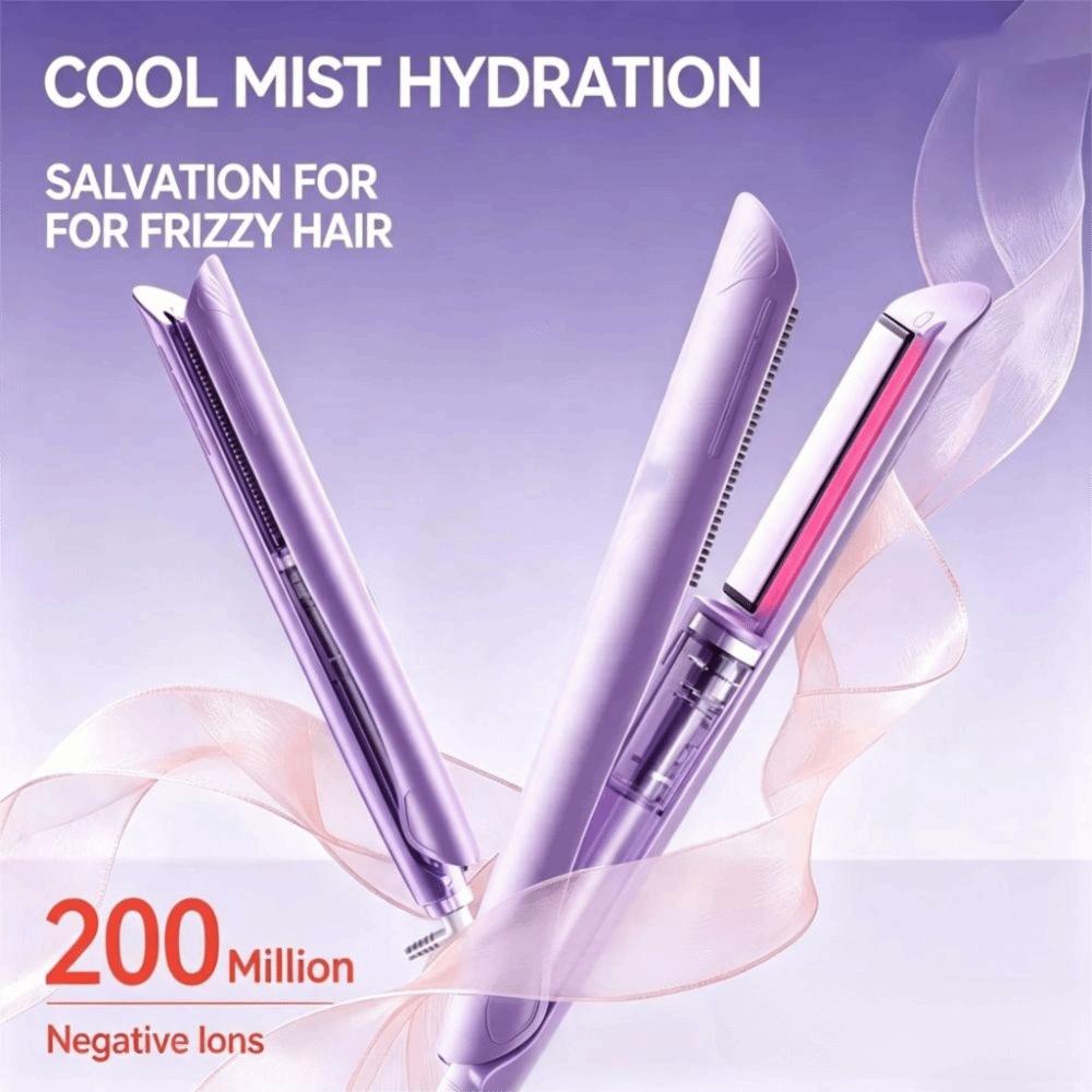 30S Rapid Heating Cold Mist Hair Straightener Steam Hair Straightener for US Short Hair