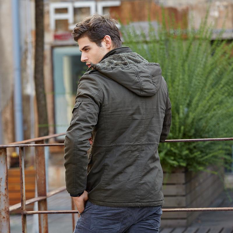 Winter Men's Clothing Medium and Long Velvet Warm and Cold-proof Men's Casual Jacket, Large Size Loose Cotton-padded Coat