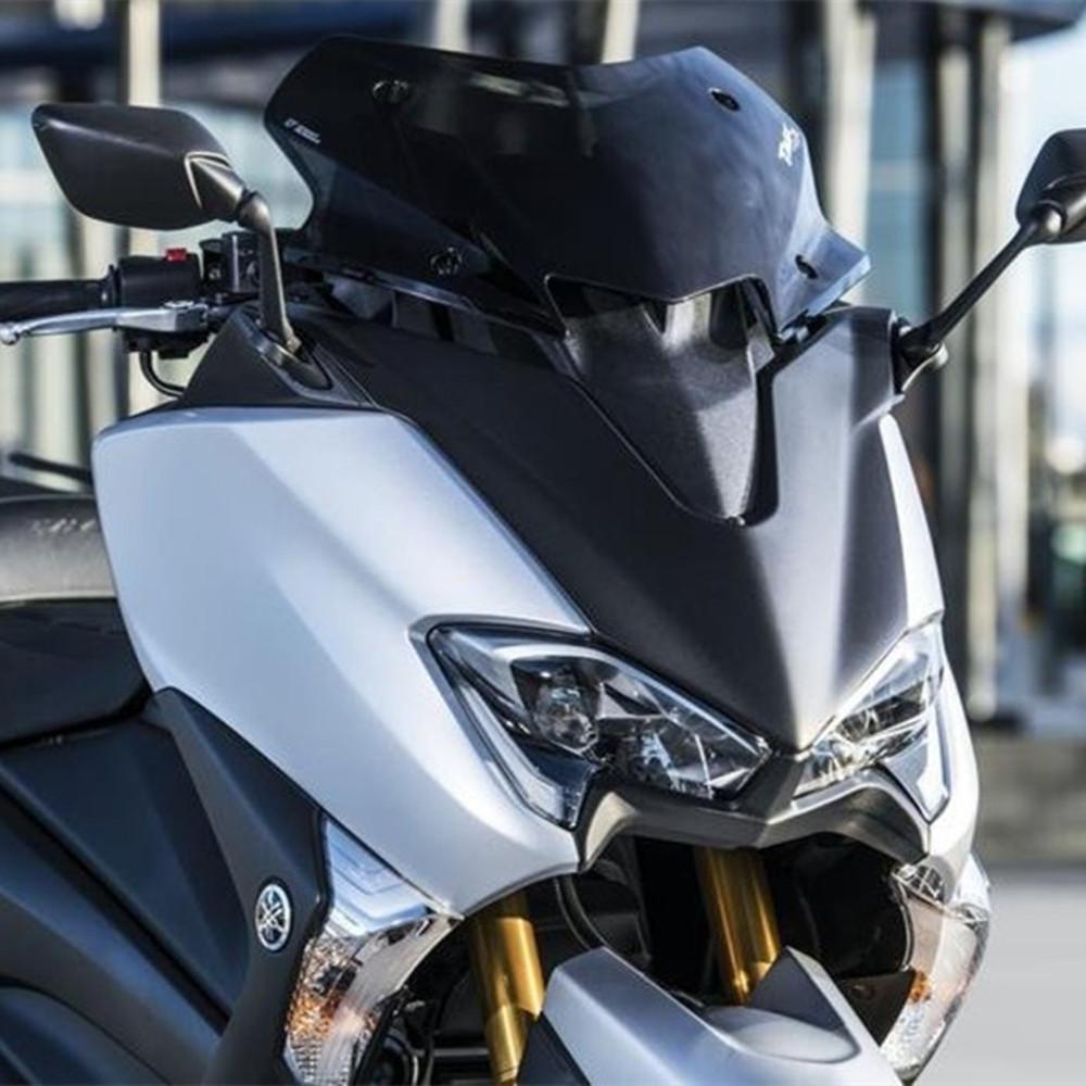 Motorcycle Windscreen For Yamaha TMAX530 2017 2018 2019 2020 Windshield Bubble Motorbike Windshield Black Acrylic Wind Deflector