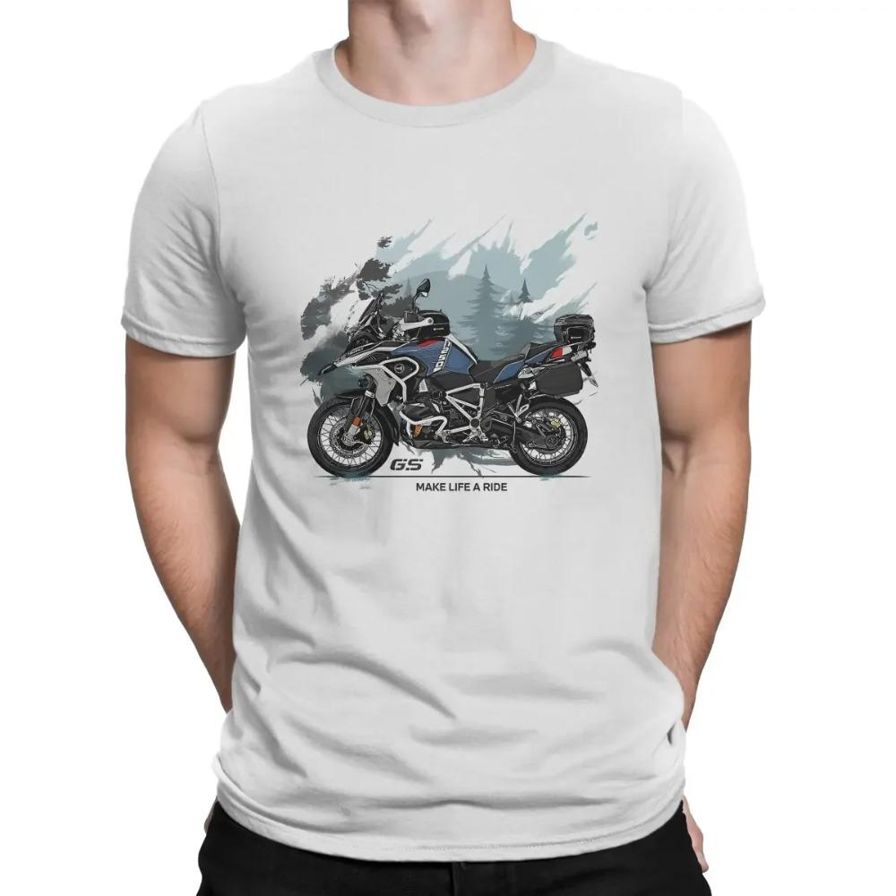 Men's T-Shirt Motorcycle 1250 Crazy 100% Cotton Tees Short Sleeve T Shirt Crewneck Clothing Gift Idea