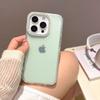 Point Drill Lens Frame Mobile Phone Case Is Suitable for Apple 16PROMAX Solid Color 15 Trend Large Hole 13/14 Matte Anti-drop
