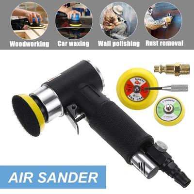 2Inches Air Sander Kit Sanding Pads Orbital Dual Action Polisher Mini Pneumatic Angle Polishing Machine