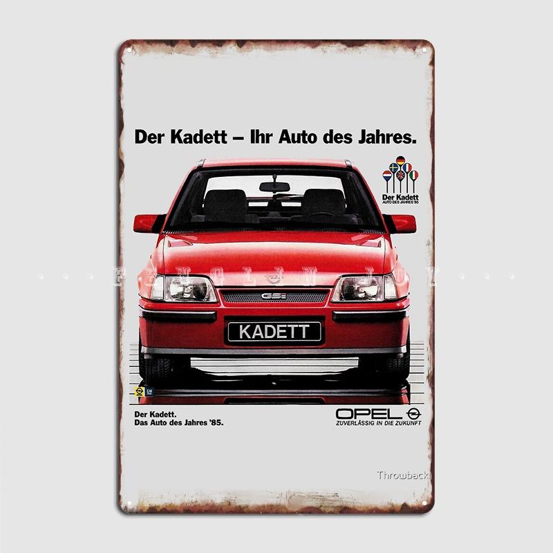 

Металлическая табличка Opel Kadett Gsi Настенная роспись Клуб Бар Забавный постер Жестяная табличка Постер 20x30cm