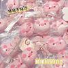 TPR Pink Pig Milk Cake Squishy Toy Stress Relief Cute Soft Slow Rising