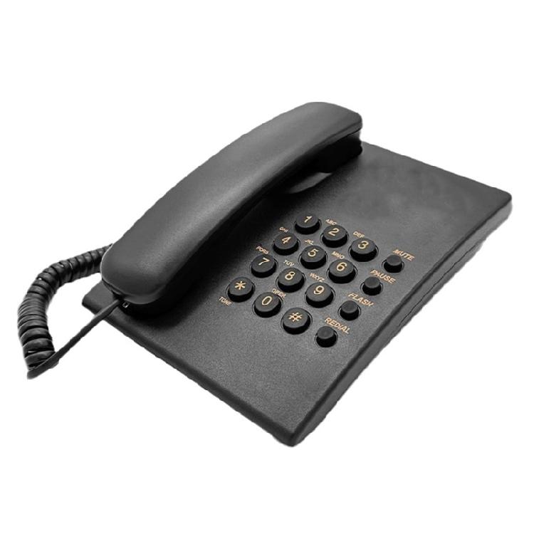 

Corded Landline Phone Big Button Wall Mount Landline Phones Redial Fixed Telephone for Office Home Hotel Bathroom чорний