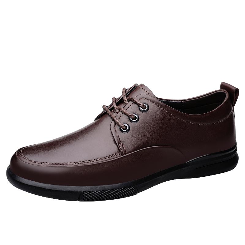 

Повседневная обувь из натуральной кожи Кожаная мужская обувь Модная обувь Прогулочная обувь Уличная обувь на плоской подошве 40 коричневый