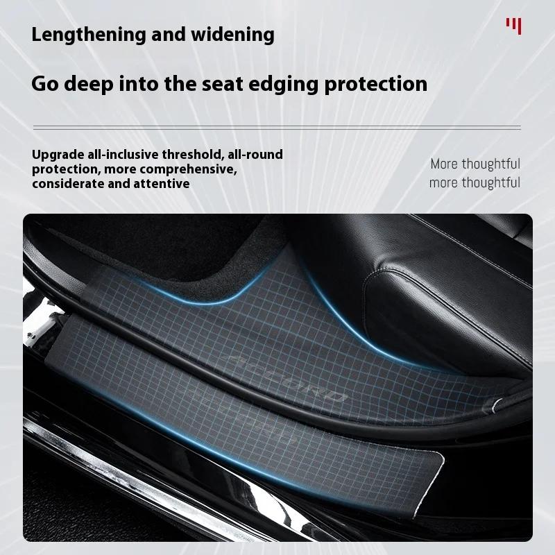 Voor Li Lixiang L6 L7 L8 L9 Auto Leer Drempelstrip Bescherming Anti-Stap Sticker Interieur Accessoires