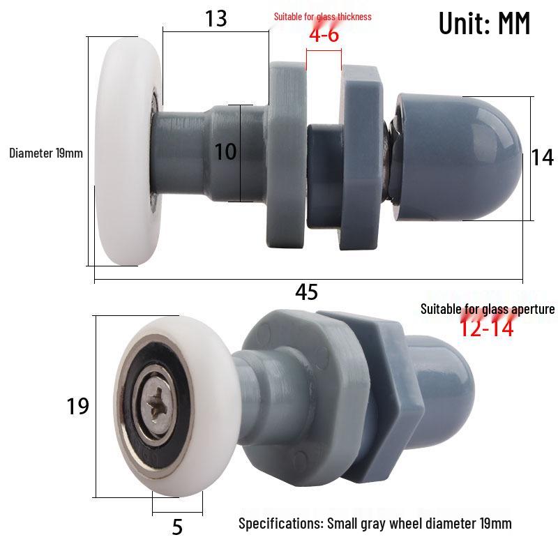 

Вінтажний набір роликів для душової кабіни у формі арки - Аксесуари для скляної направляючої