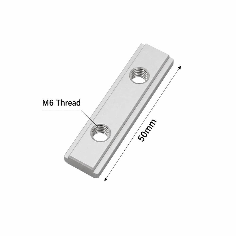 19 T-Slot T-Slot Guide Rail M6 Double Groove Slider Track Slot Miter Track Jig DIY Workbench