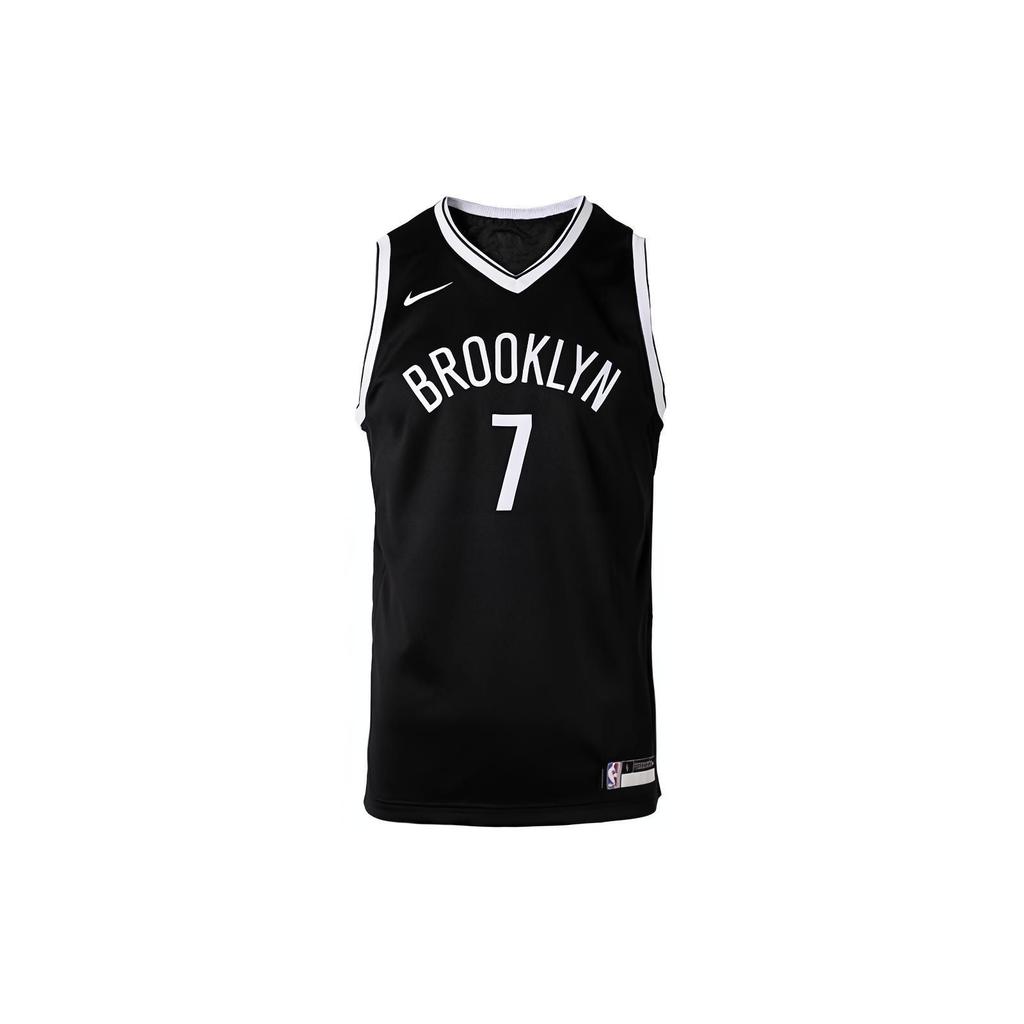Nike Casual Sports Suit Brooklyn Nets Durant 7 Printed V-Neck Competition Training Outdoor Trendy Vest Kids tops Black 3Z2B7BZ2P-NYNKD