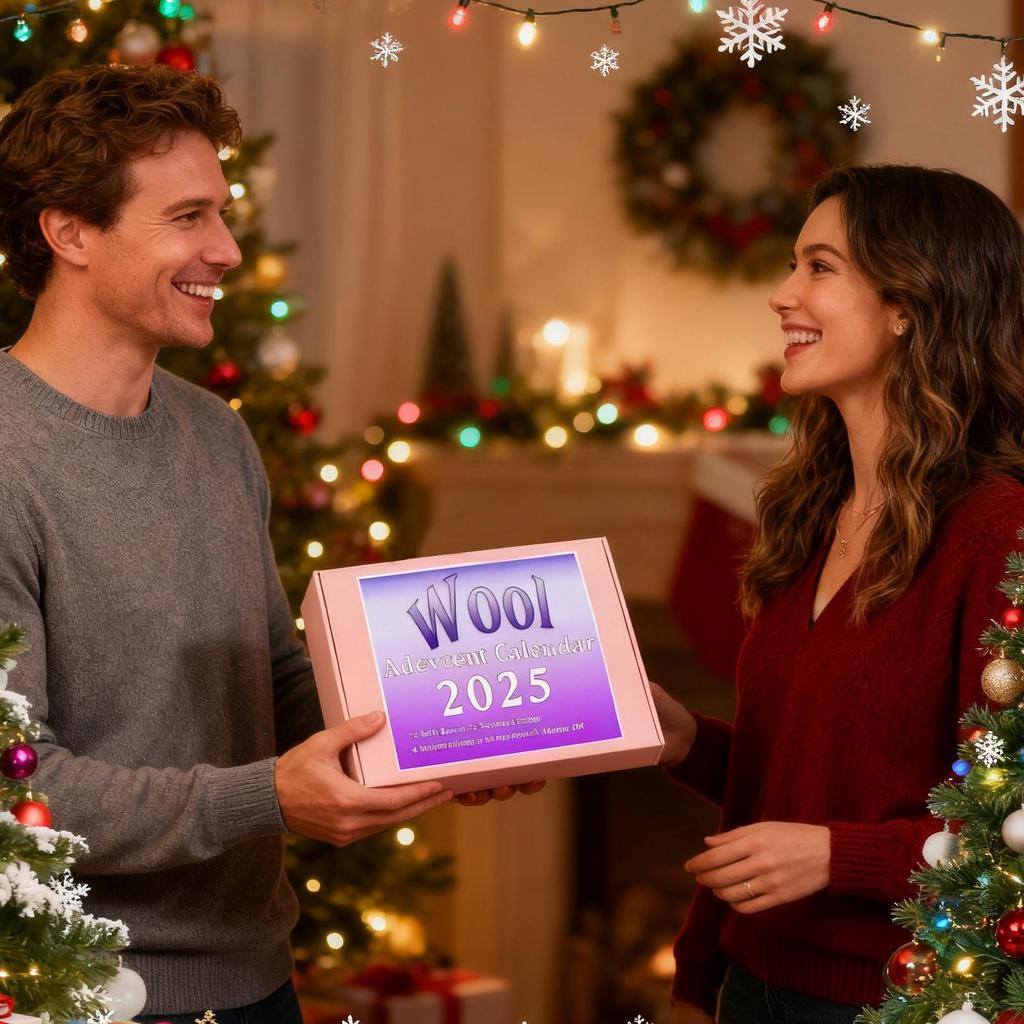 2025 Knitting Advent Calendar -24 Days Yarn Crochet Countdown Calendar DIY Christmas Craft Gift for Women, Girls, Knitters