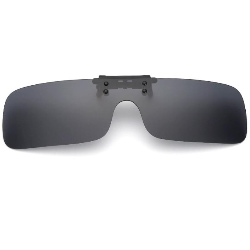 Nicht polarisierte Flip-Up Quadratische Clip-on Herren Damen Sonnenbrille Integration Nachtfahrt Outdoor-Sport Brille