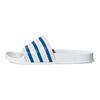 Adidas Originals Adilette Slides Thick Sole Outdoor One-Piece Molding Men Slides White Blue FX5860