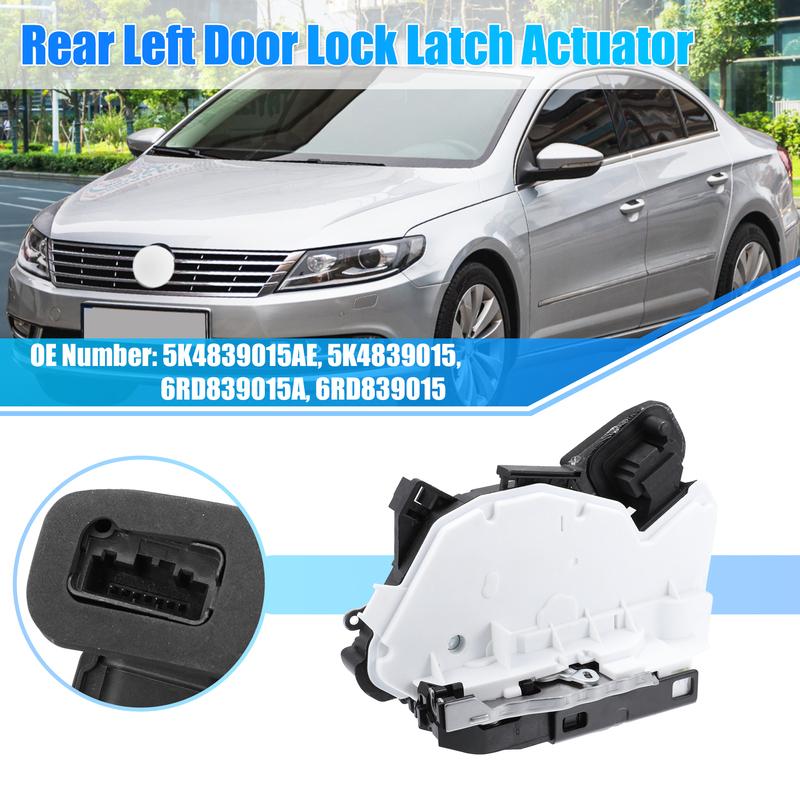 Motoforti Rear Left Door Lock Latch Actuator For Volkswagen Beetle 2012-2016 For Volkswagen GTI 2018- 5K4839015