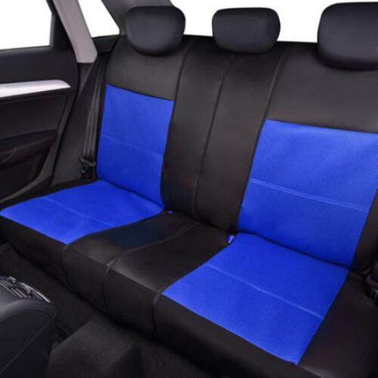 Car Seat Covers Full Set Leather Front Rear Chair Cushion Protector Accessories