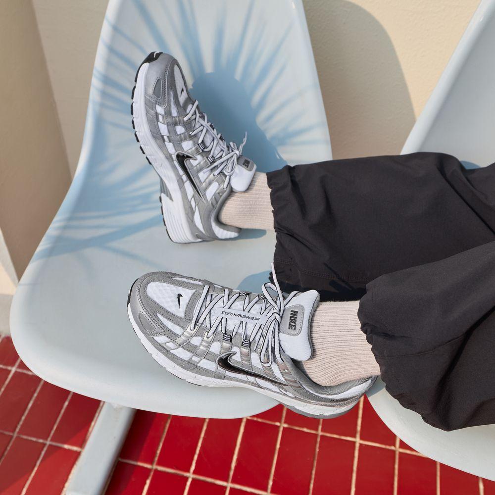 Nike P-6000 White Metallic Cool Grey Black 39