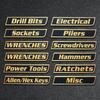 12 PCS Mini Reusable Toolbox Drawer Tags 3d Magnetic Drawers Organization Labels Badge Stickers Easy To Read Printing Steel Tool
