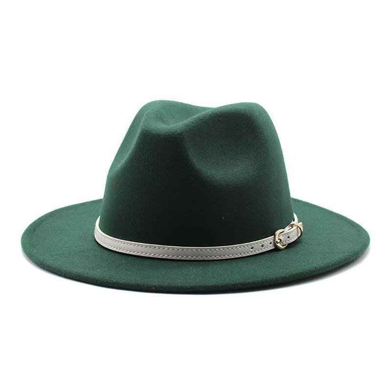 Popular European and American literary and retro woolen top hat men's and women's classic fashion church top hat jazz hat