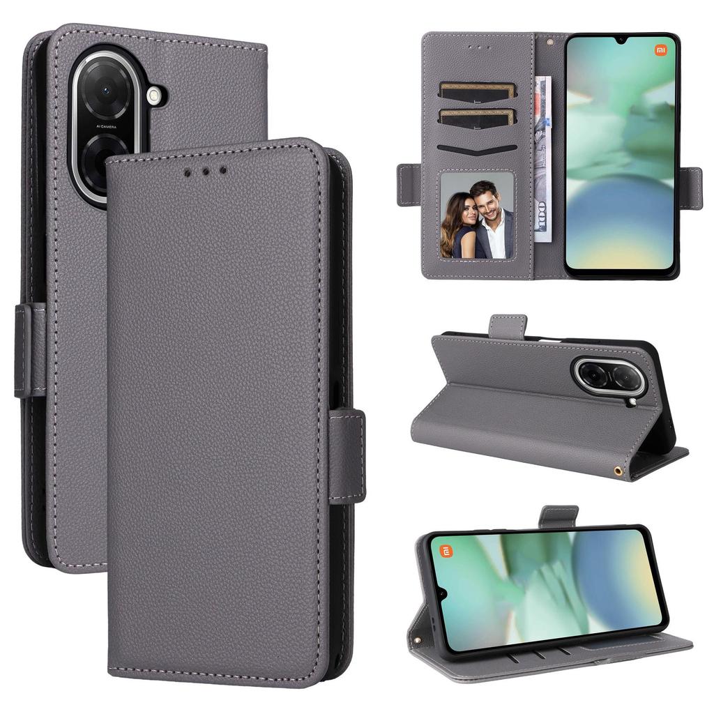 Leder-Flip-Cover für Redmi A5 4G, Xiaomi Poco C71, PU-Telefonhülle, Rundumschutz, stoßfest mit [RFID-Blockierung]