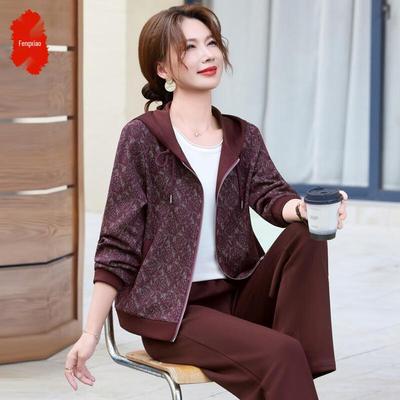 Women's Loose Fit Autumn Casual Sportswear Two-Piece Set