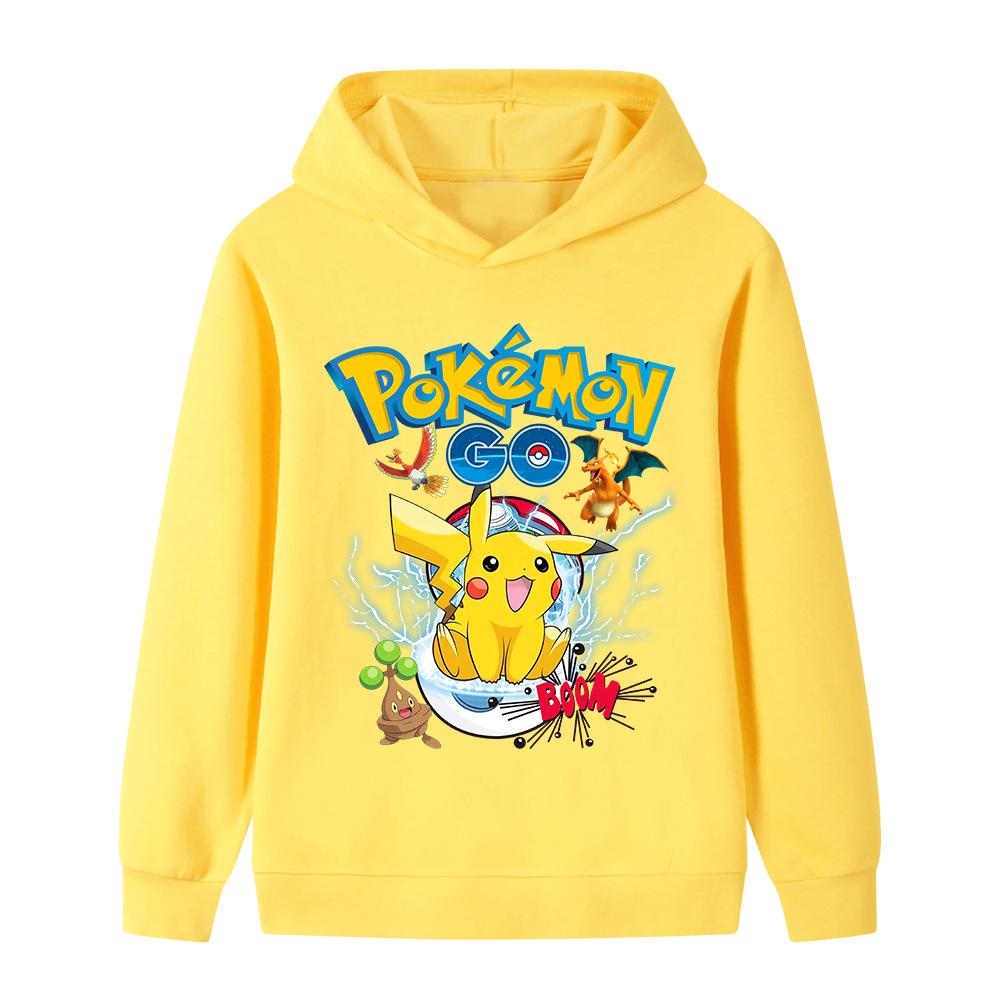 Autumn Kids Pullover Hoodie, Colorful Fantasy Monster Cartoon Group Graphic Print, Comfortable Material, Great Clothes for School And Outdoor Trips