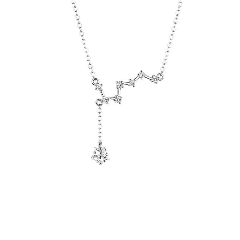 Big Dipper Star Tassel Necklace: Women's Cold Style, Niche Temperament, Simple Design Clavicle Chain