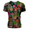 2023 Men T Shirts Loose Breathable 3d Print Trendy Cool Fashion Hawaiian T-shirts Beach Party Tops Short Sleeves Summer Clothing