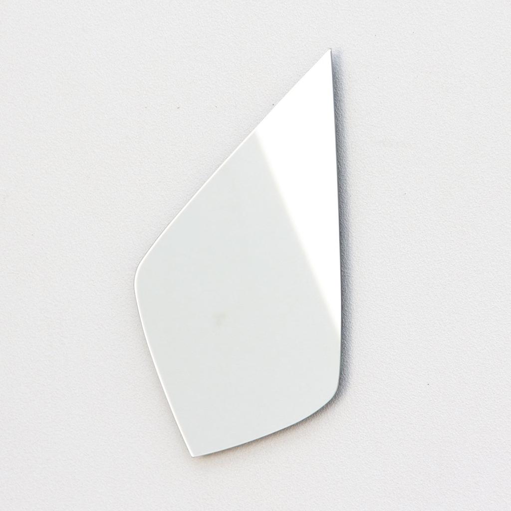 Paste Mirror Wall Hanging Entrance Toilet Jewelry X 37cm Wall Compatible Paste Mirror Design Kagami Shape Jewelry 23.5 [Rental Mirror]