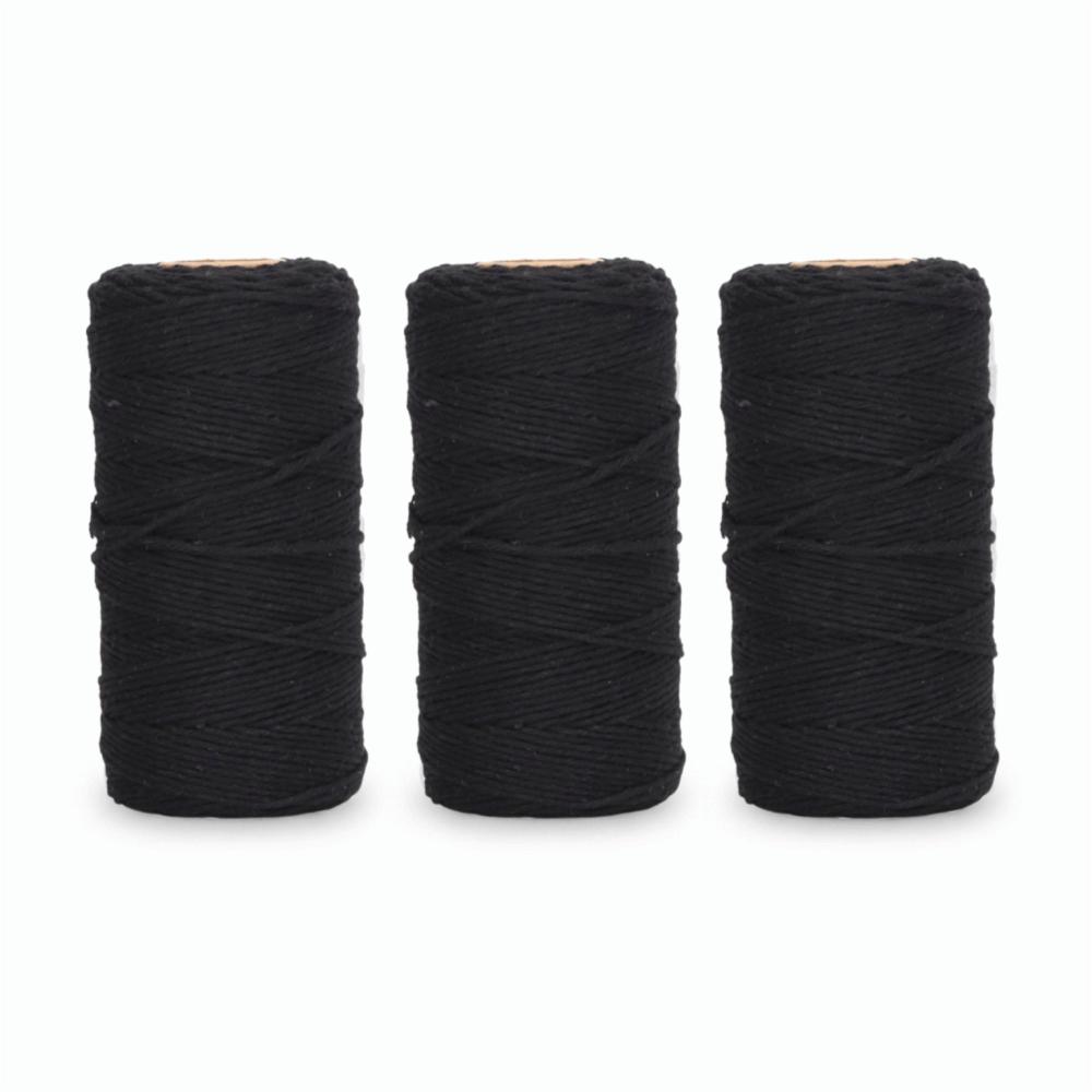 3Pcs 984 Feet Length Macrame Cord Soft Texture Jute String Durable Packing String  For Gardening