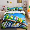 "Vivid Parrot Parade Dreams." Bedding Sets Duvet Covers Pillowcases(1* Duvet Cover 2* Pillowcases Without Duvet Insert)