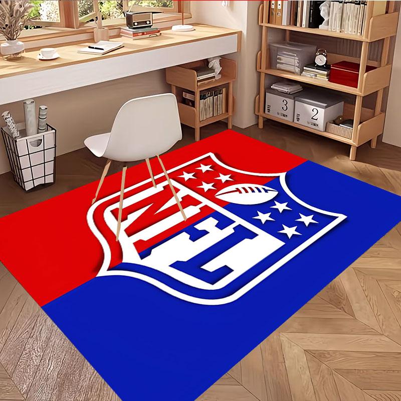 NFL Print Rug, Washable Floor Carpet, For Entryway Dorm Laundry Room Office Study, Home Decor Birthday Christmas Gift