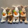 Simulation Rabbit Plush Toys Sitting Bunny Stuffed Rabbit Doll Cuddle   Hugging Pillows