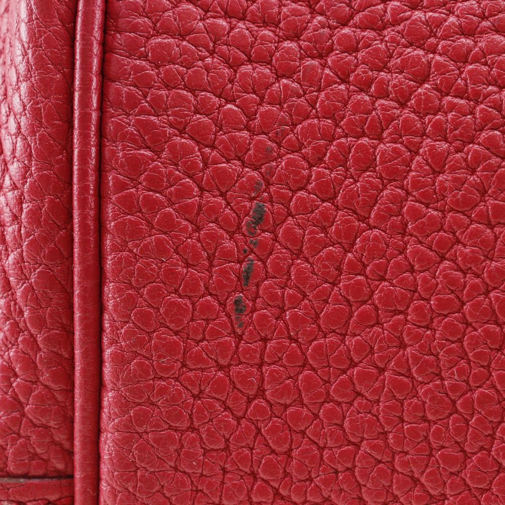 HERMES Garden party PM Tote Bag Bougainvillea Red Negonda Women Used