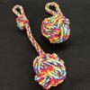1 Set Dog Rope Chew Toys Knot Toys Durable Training Teething Chewers Indoor Outdoor Play Accessories Dog Supplies Pet Toy