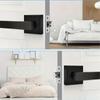 Matte Black Door Handle Door Locks Door Levers For Passage Heavy Duty Door Locks Reversible Flat Levers Privacy Door Levers