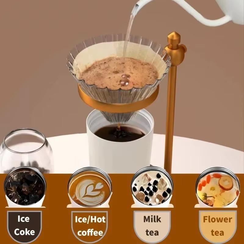 Large Capacity Ceramic Vacuum Flasks Reusable Double Wall Thermoses Stainless Steel Coffee Mug Insulated Cup Home Drinkware