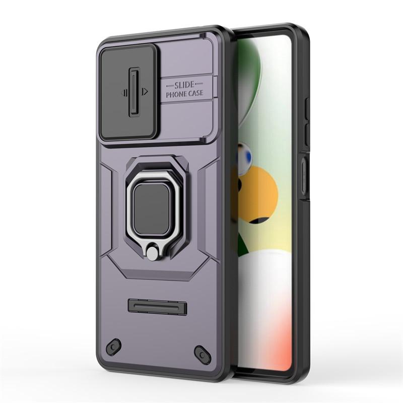 For Xiaomi Redmi Note 12 Pro Case Slide Camera Phone Case Xiaomi Redmi Note 12 Pro Plus 5G Shockproof Armor PC TPU Back Cover