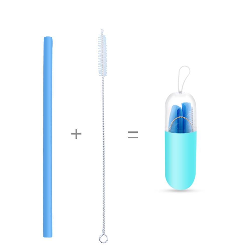 Straight Straw: 8g Silicone Straw Straw Brush: 2g With Cleaning Brush Box: 21g