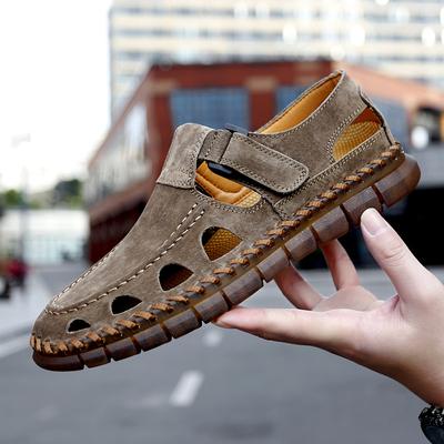 Komfortable Fritidssko i Skinn Menn Sneakers Skinn Loafers Håndlagde Menn Vinter Pustende Flatsko Salg Moccasins