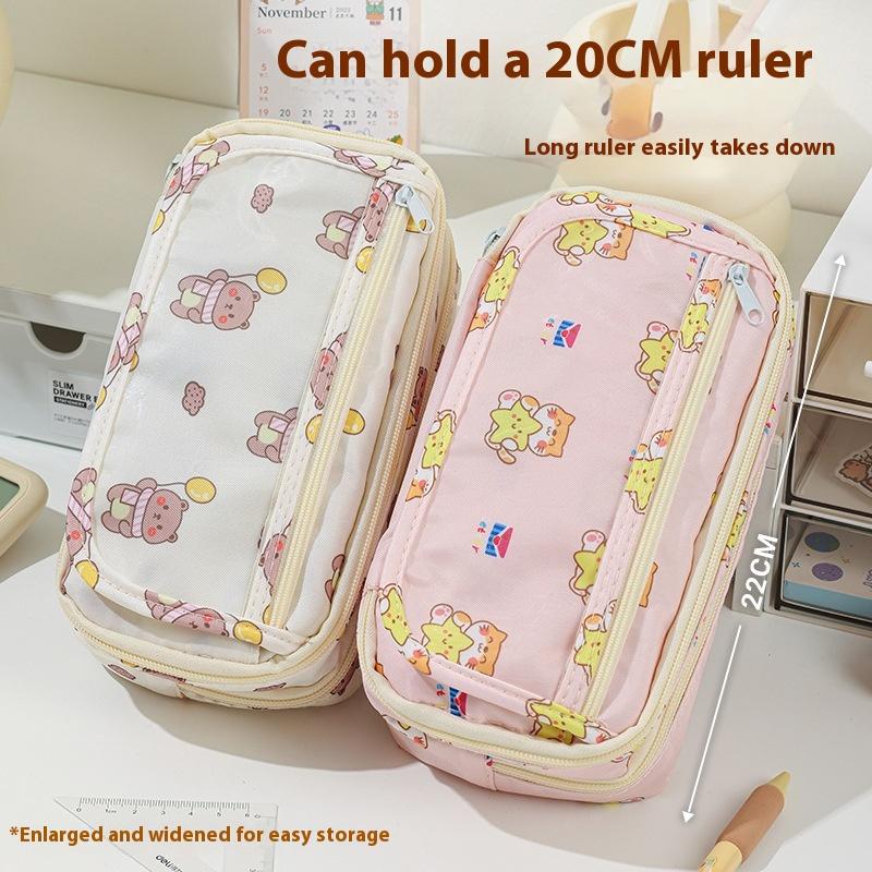 Cute Cartoon Pencil Case For Student Cartoon Anime Creative Pencil Bag High Capacity Stationery Storage Bag Cosmetic Bag
