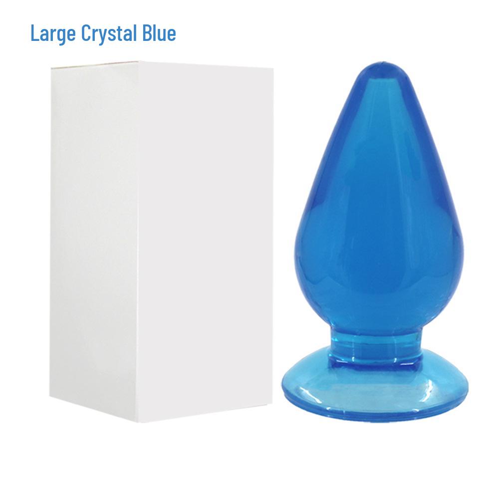 Jumbo Transparent Anal Plug Set: Large, Medium, Small High-Clear Beads