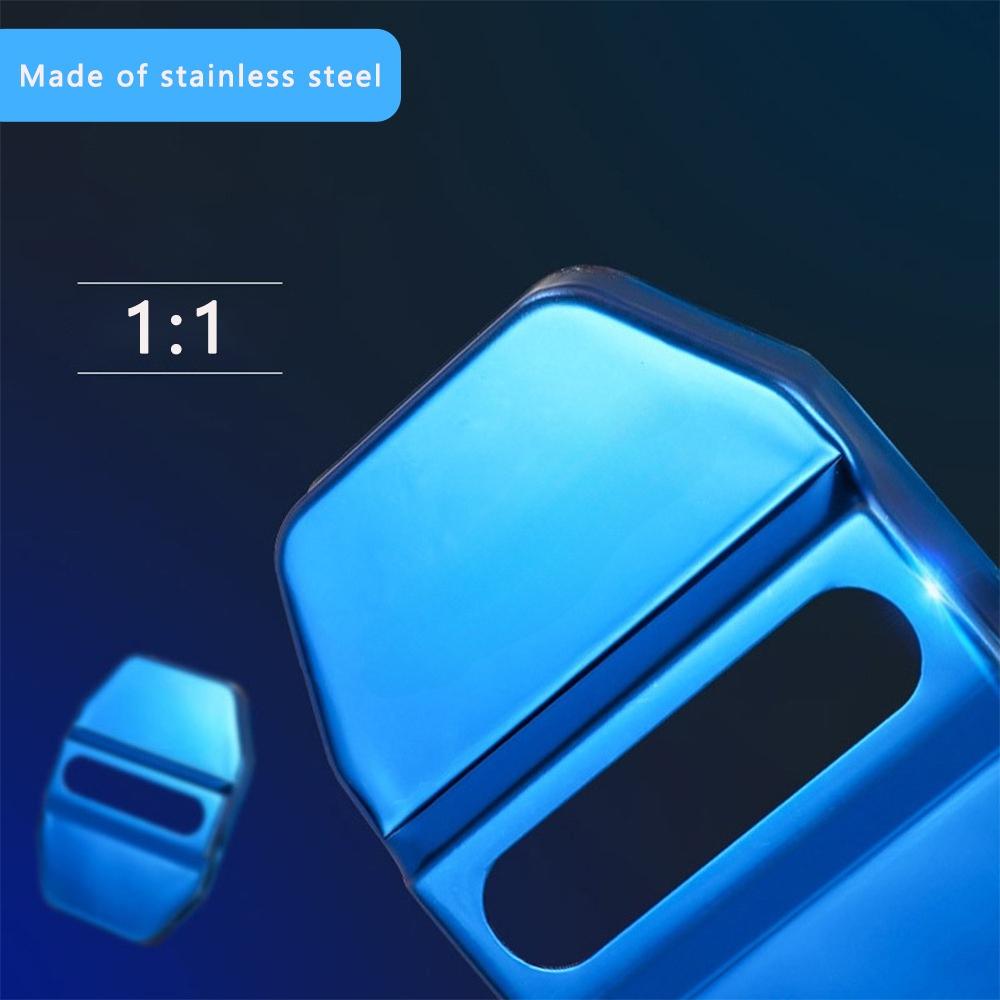 4PCS Car Door Lock Cover Stainless Steel Protection Accessories For BMW Performance X7 G30 G20 G05 G11 E48 Series I4 G07 G06 G02