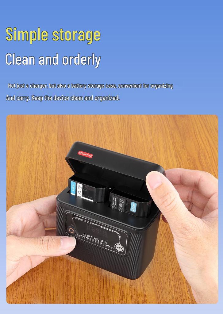 Viltrox Dual-Slot Fast Charging Battery Case for FZ100/EN-EL15