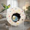 Round Imitation Woven Bird Nest Detachable Bird Hammock Parrot Sleeping House  For Bird Cages