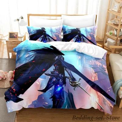 Comfortable Anime Print Bedding Set With Duvet Cover And Pillowcases Single Twin Full Queen King Sizes For All Ages