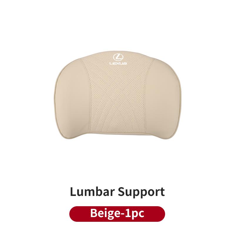 CKU5 Car Seat Headrest Lumbar Support Neck Pillow Cushion Backrest For Lexus CT200h ES250 ES300h IS250 IS200 GS300 GS460 GX470