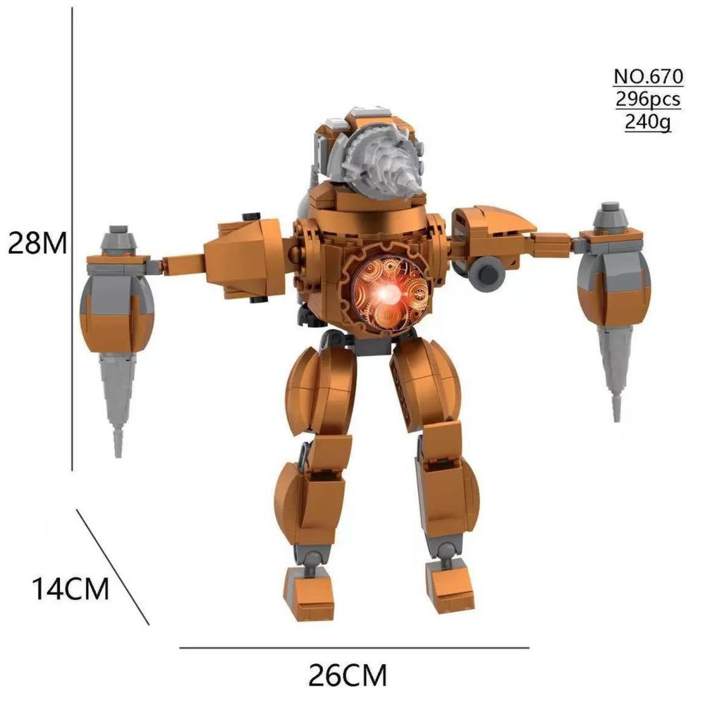 Skibidi Toilet Building Blocks Skibidi Toilet Assemblable Figurines Building Block Moc Skibidi Toilet Birthday Christmas Gift