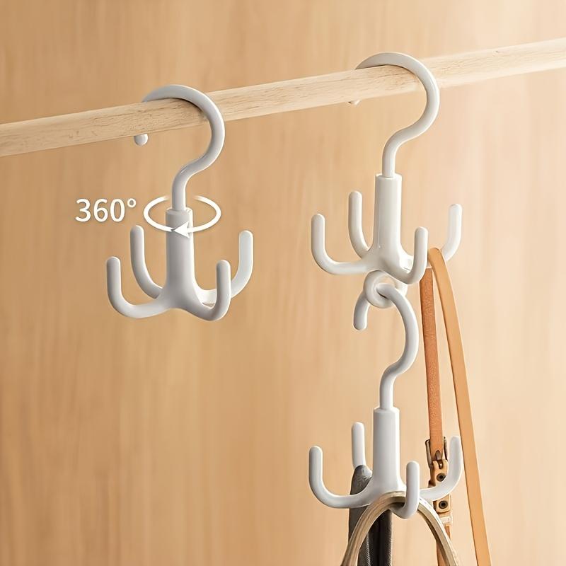 3Pcs Multi-functional Rotating Hook | Plastic Multi-purpose Hook for Hanging Bags, Kitchen, Travel, Home Storage